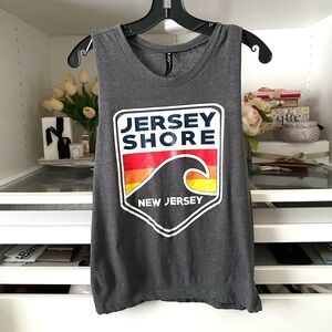 Gray Jersey Shore Muscle Tee